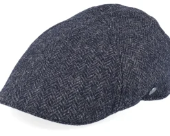 Duck Cap Wool Navy Flat Cap - Lierys