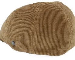 Duck Corduroy Beige Flat Cap - Lierys