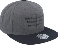 Dungeon Lessons Classic Charcoal/Black Snapback - Critiql Hit