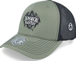 Dungeon Master Dragon Silhouette 112 Loden/Black Trucker - Critiql Hit