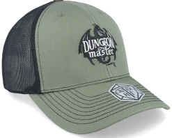 Dungeon Master Dragon Silhouette 112 Loden/Black Trucker - Critiql Hit