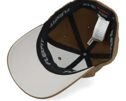 Dungeon Master Dragon Silhouette Wooly Combed Coyote Brown Flexfit - Critiql Hit