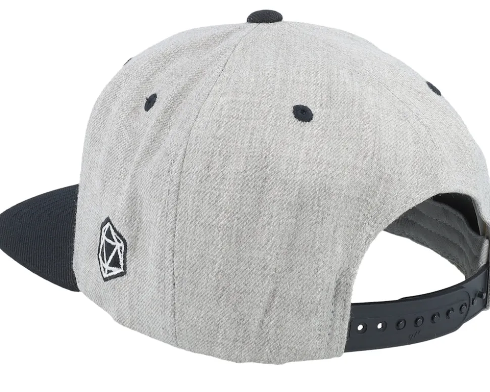Dungeon Master Dragon Silhouette Grey/Black Snapback - Critiql Hit