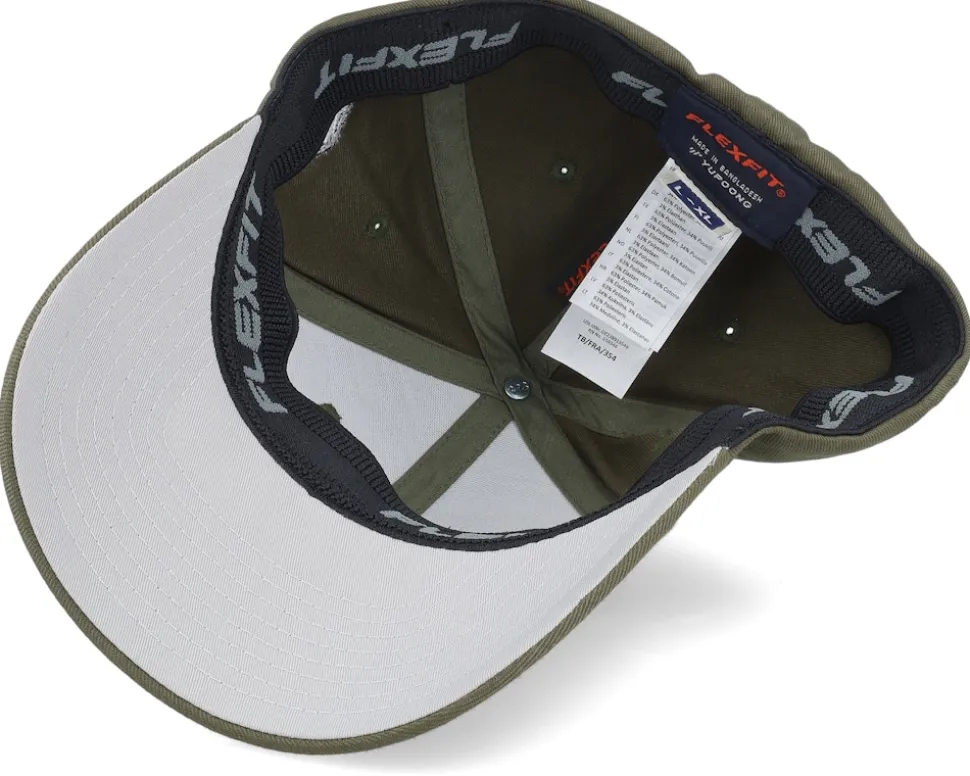 Dungeon Master Logo Dragon Olive Flexfit - Critiql Hit