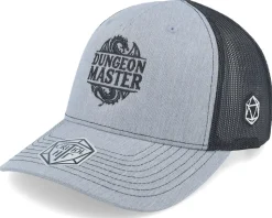 Dungeon Master Logo Dragon Heather Grey/Black Trucker - Critiql Hit