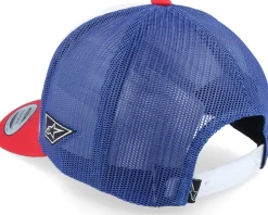 Dunker Hat White/Red/Blue Trucker - Alpinestars
