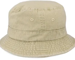 Dyed Cotton Twill Beige Bucket - MJM Hats
