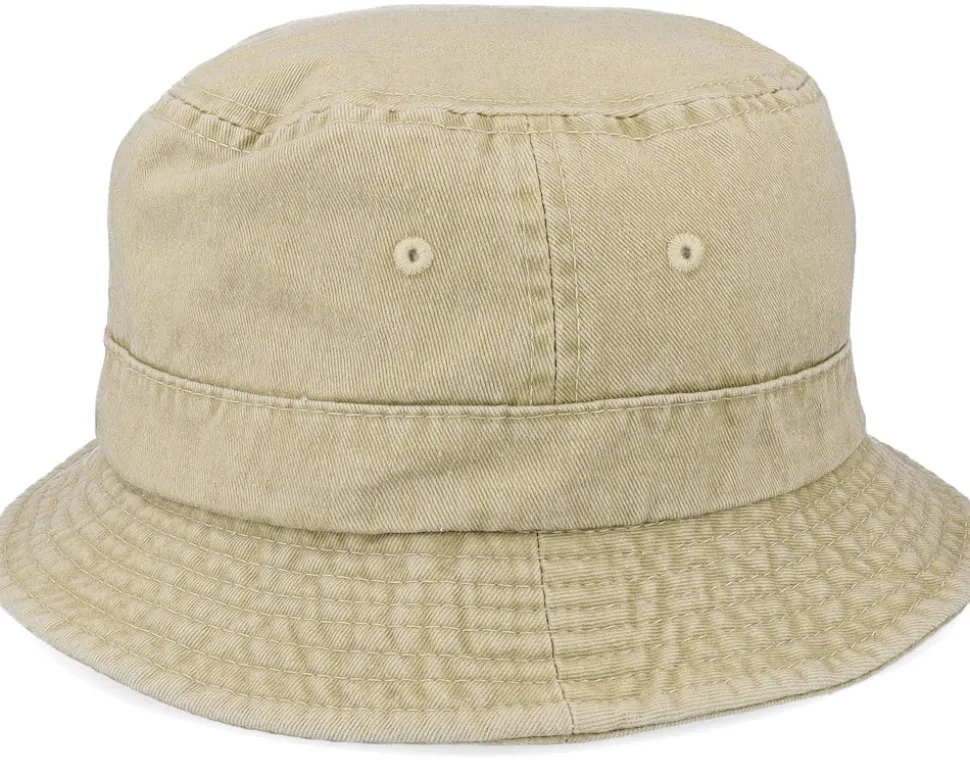 Dyed Cotton Twill Beige Bucket - MJM Hats