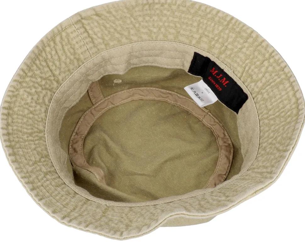 Dyed Cotton Twill Beige Bucket - MJM Hats