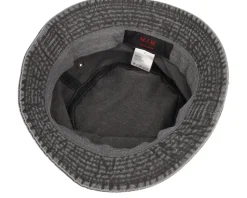 Dyed Cotton Twill Black Bucket - MJM Hats