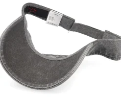 Dyed Cotton Twill Black Visor - MJM Hats