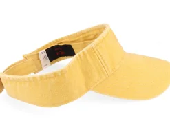Dyed Cotton Twill Yellow Visor - MJM Hats