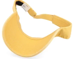 Dyed Cotton Twill Yellow Visor - MJM Hats