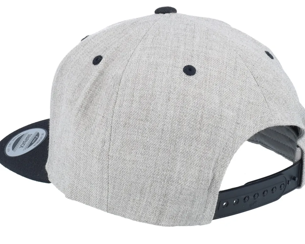 Eagle Big Patch Heather Grey/Black Snapback - Calza Pennello