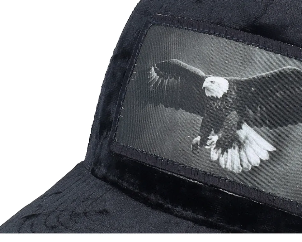 Eagle Big Patch Velvet Black Trucker - Calza Pennello