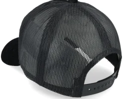 Eagle Face Engraved Patch Velvet Black Trucker - Iconic