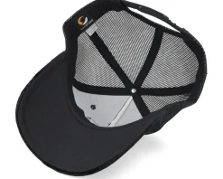 Eagle Face Engraved Patch Velvet Black Trucker - Iconic