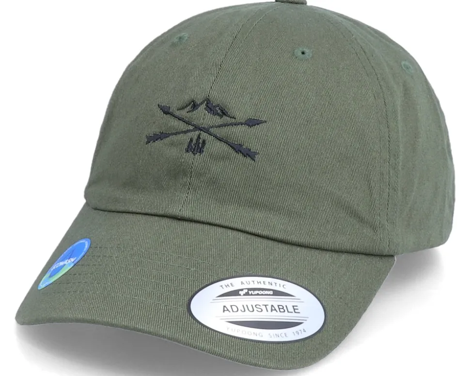 Ecowash Nature Arrow Cross Olive Dad Cap - Wild Spirit