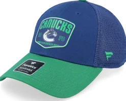 Edmonton Oilers Meshback Blue/Dark Orange Trucker - Fanatics