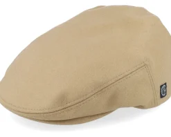 Edward Cashmere & Wool Camel Flat Cap - CTH Ericson