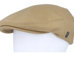 Edward Cashmere & Wool Camel Flat Cap - CTH Ericson