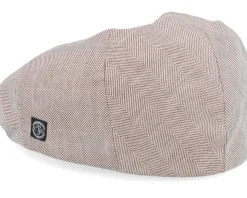 Edward Linen Brown Flat Cap - CTH Ericson