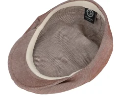 Edward Linen Chambray Chestnut Flat Cap - CTH Ericson