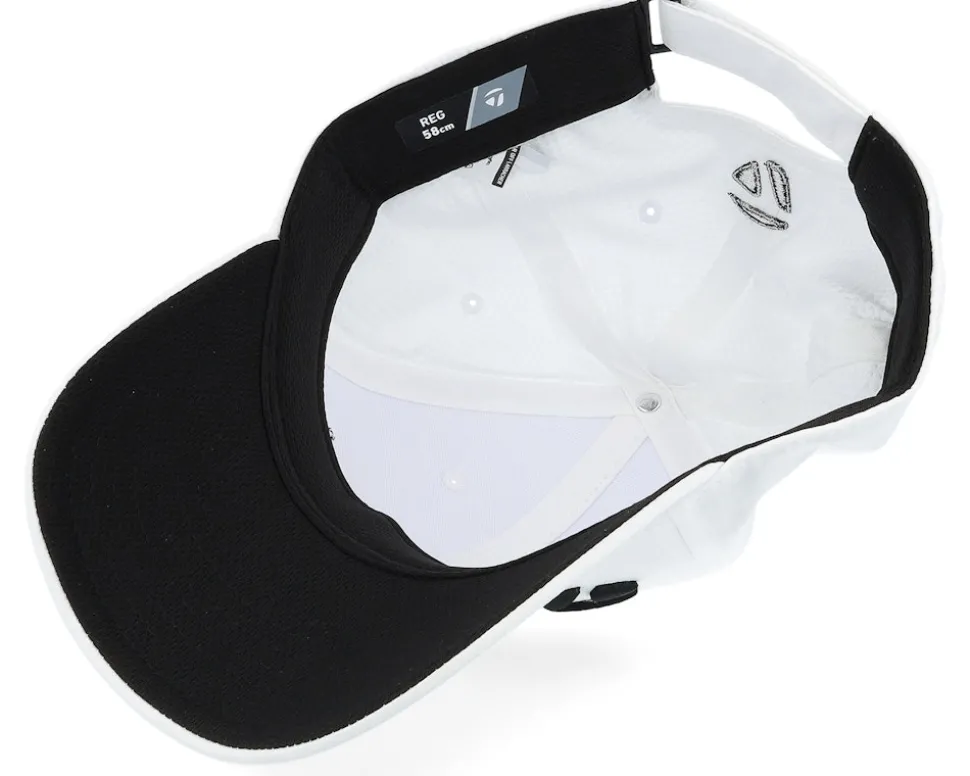 Eg Radar Hat White/Black Adjustable - Taylor Made