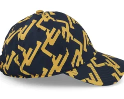 Elijah Geo Print Cap Jl Navy Dad Cap - J.Lindeberg