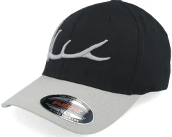 Elk Antler 3d Black/Silver Flexfit - Hunter