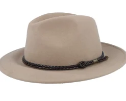 Elk Merino Long Beige Fedora - MJM Hats