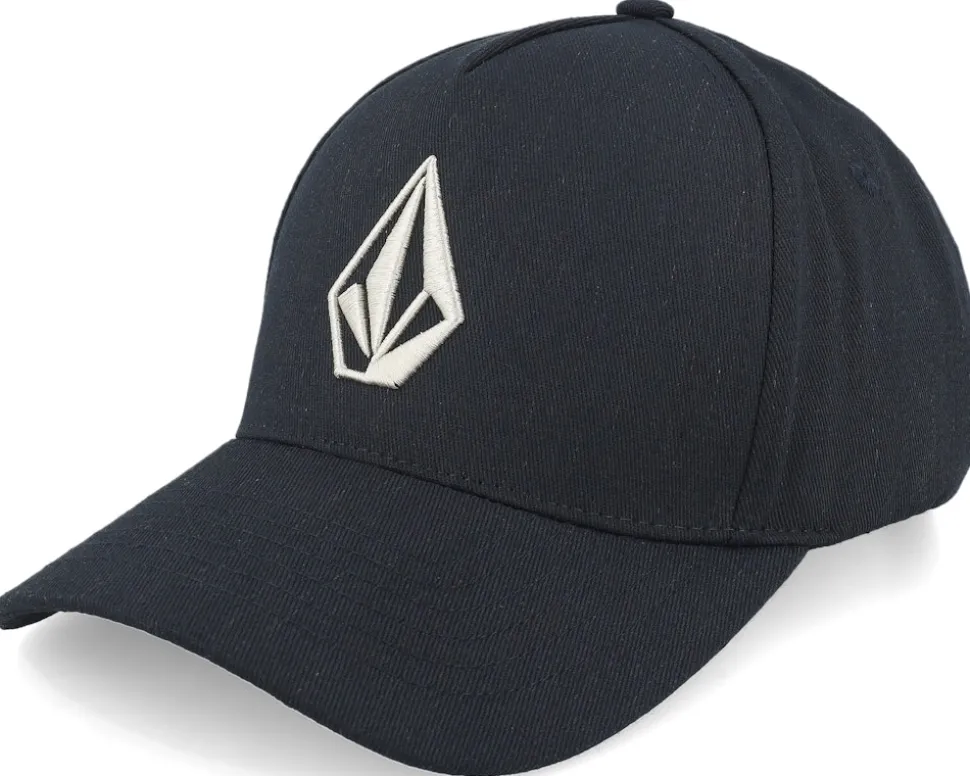 Embossed Stone Hat Black/Khaki A-Frame Adjustable - Volcom