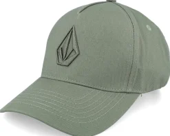 Embossed Stone Hat Light Olive A-Frame Adjustable - Volcom