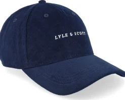 Embroidered Corduroy Dark Navy Dad Cap - Lyle & Scott