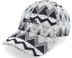 Encore White Geo Dad Cap - Coal