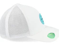 Engraved 4 White Hat W White Mesh W Patch Trucker - Black Clover