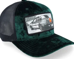 Epa Car Pop Art Velvet Green/Black A-Frame Trucker - Calza Pennello