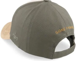 Estd 1829 Gone Fishing Cotton Olive Adjustable - MJM Hats