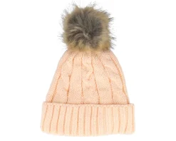 Ezah Beanie Cream Pom - Picture