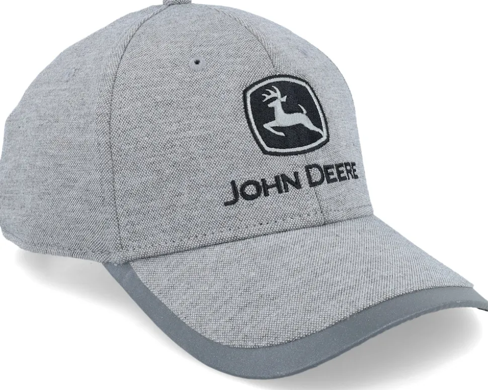 Fabric Heather Grey/Reflective Adjustable - John Deere