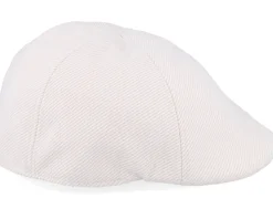 Fabric White Flat Cap - Seeberger