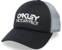 Factory Pilot Hat Blackout Black/Grey Trucker - Oakley
