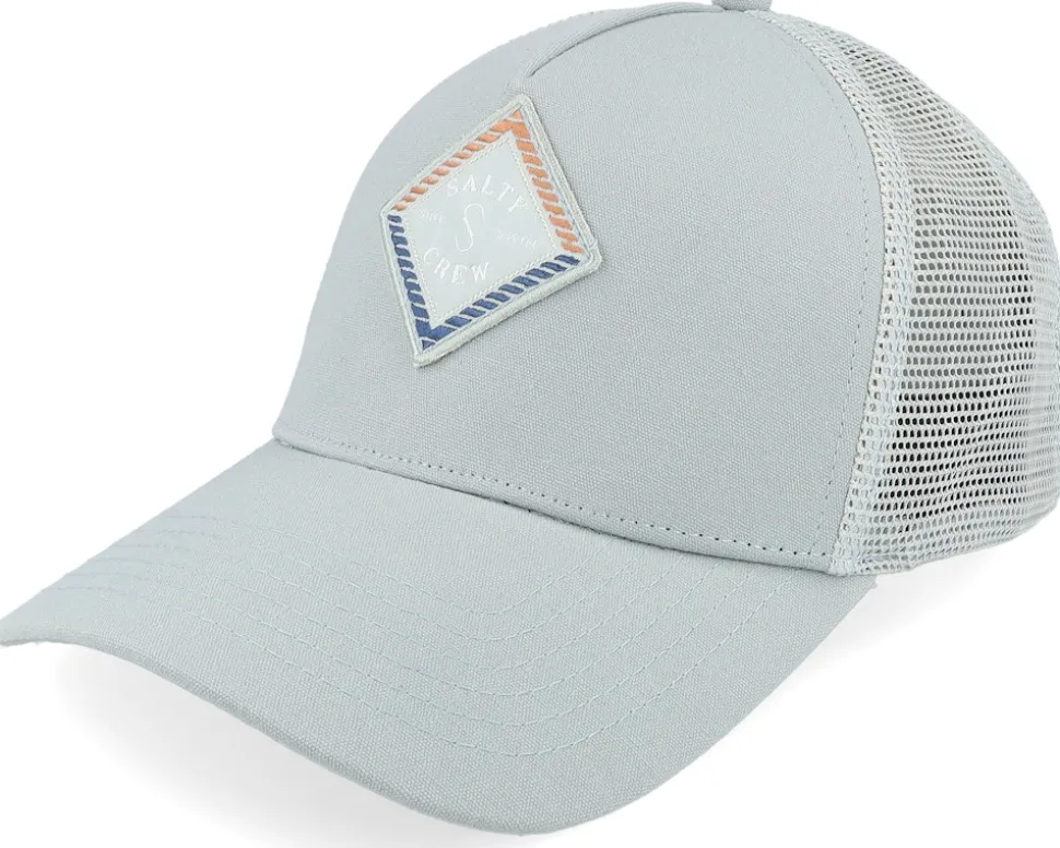 Faded Retro Light Slate A-Frame Trucker - Salty Crew