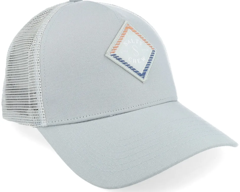 Faded Retro Light Slate A-Frame Trucker - Salty Crew