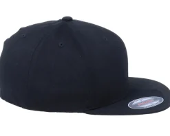 Fair White Logo Flat Brim Black Fitted - Fair