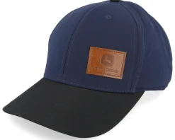 Faux Leather Patch Navy/Black Adjustable - John Deere