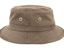Faux Suede Brown Bucket - MJM Hats