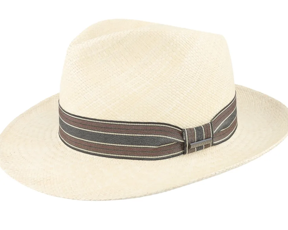 Fedora Panama Beige Straw Hat - Stetson