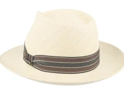 Fedora Panama Beige Straw Hat - Stetson