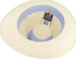 Fedora Panama Beige Straw Hat - Stetson